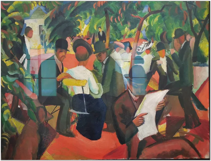 August Macke - Gartenrestaurant 1912