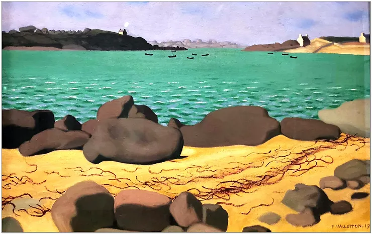 Félix Valotton - Rade de Ploumanach 1917