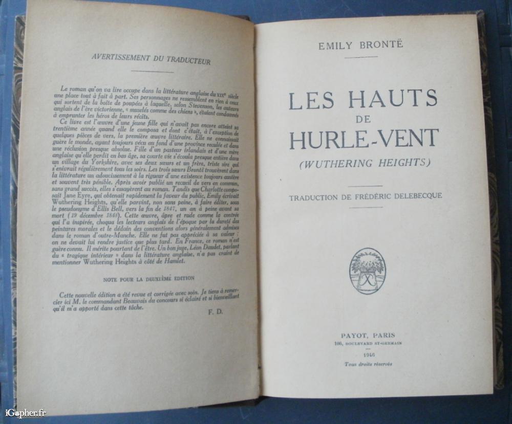 Les Hauts de Hurle-Vent - Roman d'Emily Brontë 