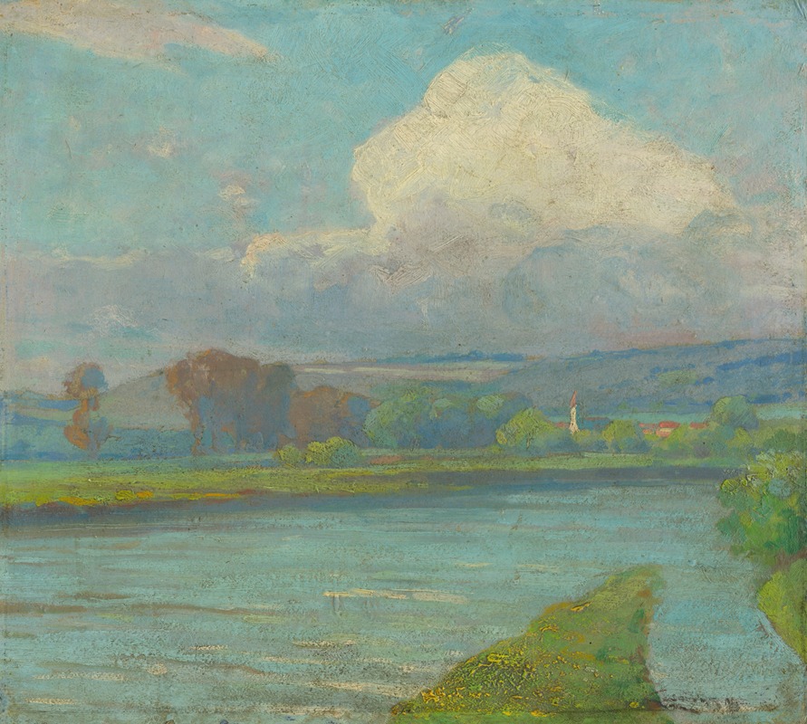 Paysage avec rivière (1910-1915)