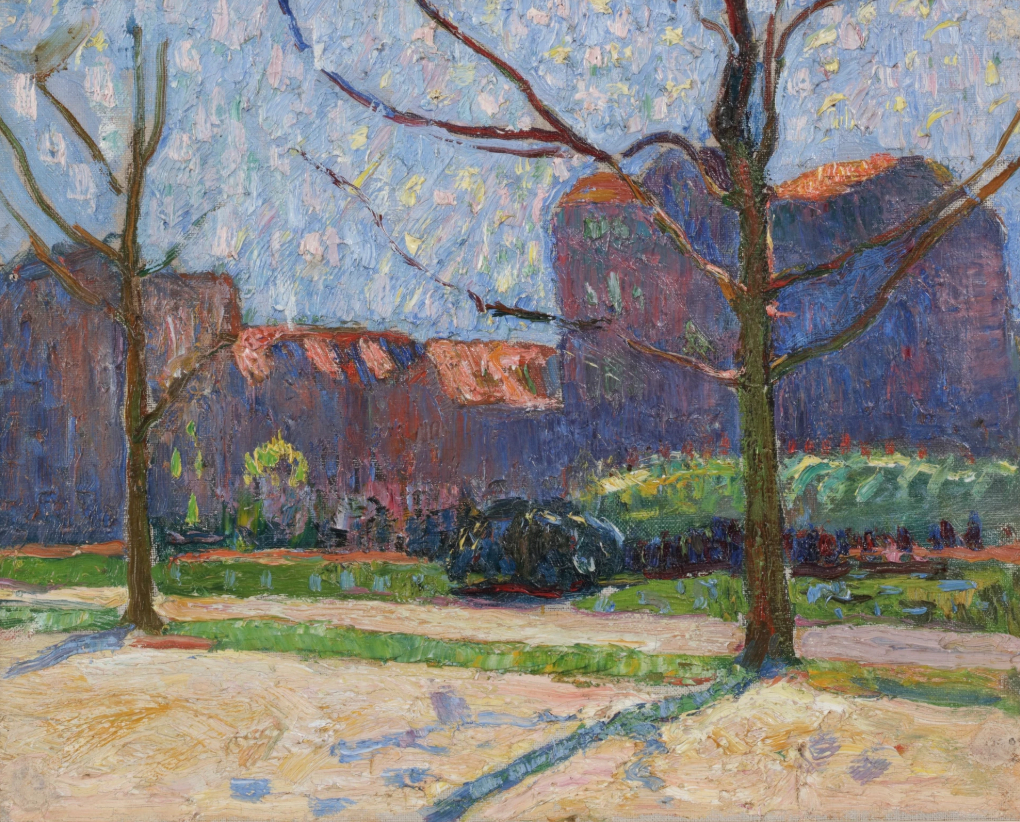 Maison sur une place d'Amsterdam, peinte vers 1907-1908