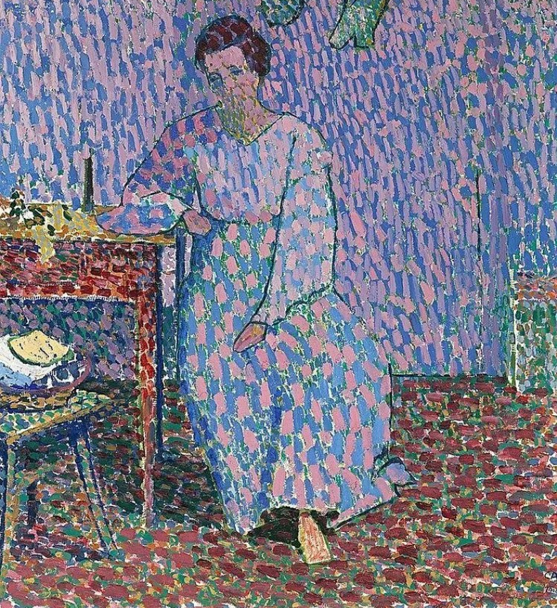 Portrait d'Anne, assis à la table, 1906