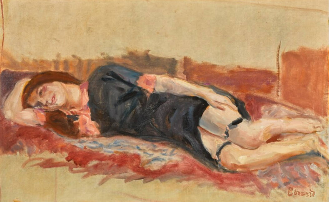 Femme allongée (ébauche)