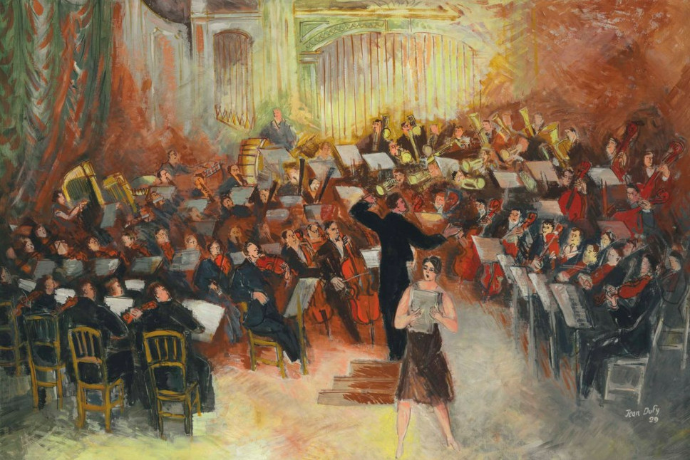 Salle Gaveau, le grand orchestre, 1929