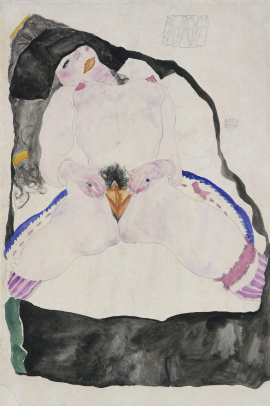 Egon Schiele, Femme vue en rêve, 1911
