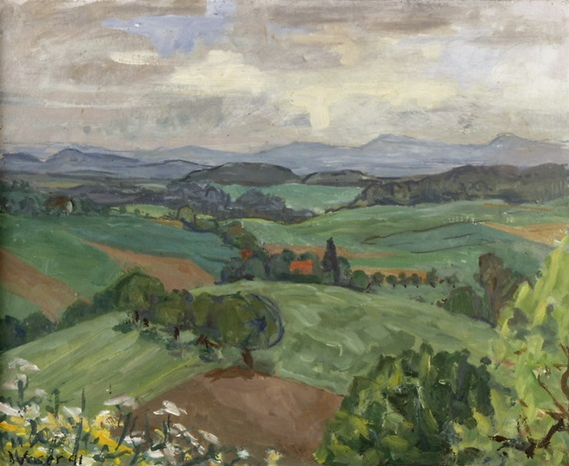 Vaste paysage , 1941 - Huile sur toile 33 x 41 cm
