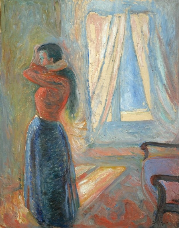 Femme se regardant dans le miroir, 1892