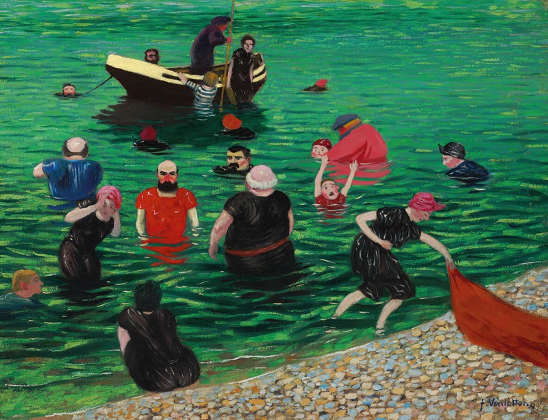 La baignade à Etretat (1899)