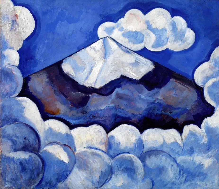 Popocatepetl, Matin animé - Mexique, 1932 