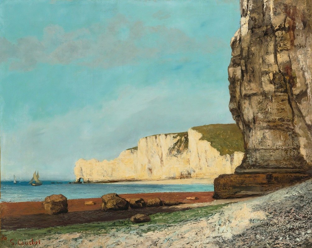 Étretat, les Falaises (1870)