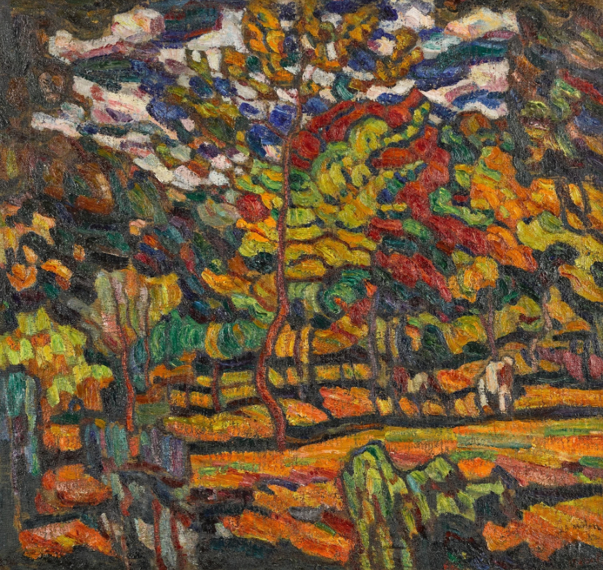 Soleil d'automne et toits de Moscou, vers 1916