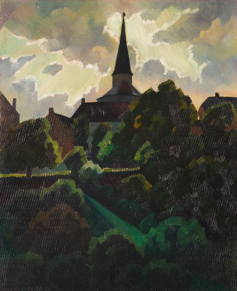 Après l'orage (L'église de Manderscheid) (1932)