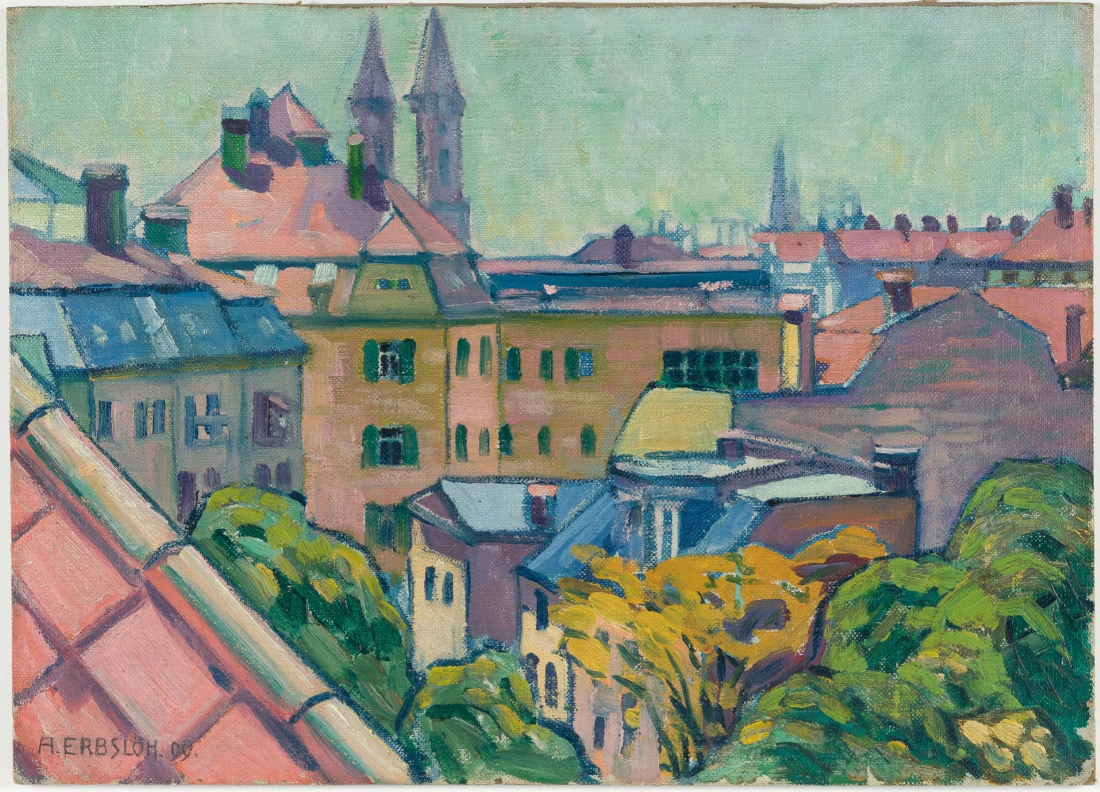 Vue sur la ville, 1909