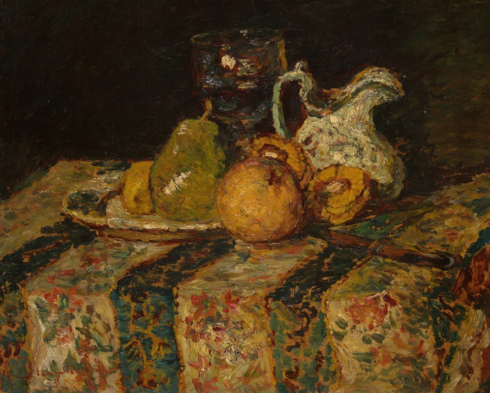 Nature morte aux fruits et à la cruche à vin (1874)