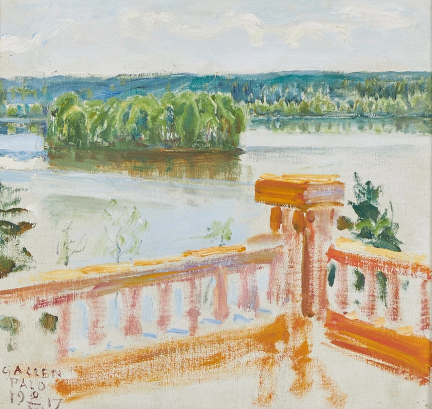 Vue depuis la terrasse (Kangasala), 9 VI 1917