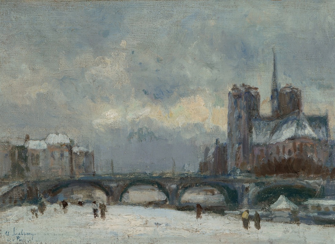  Paris, Notre-Dame, sous la neige (vers 1890-91)
