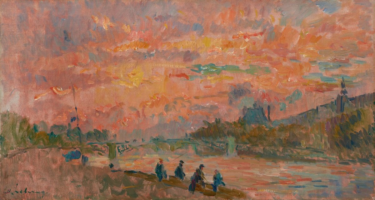  Coucher de soleil sur la Seine, à Paris