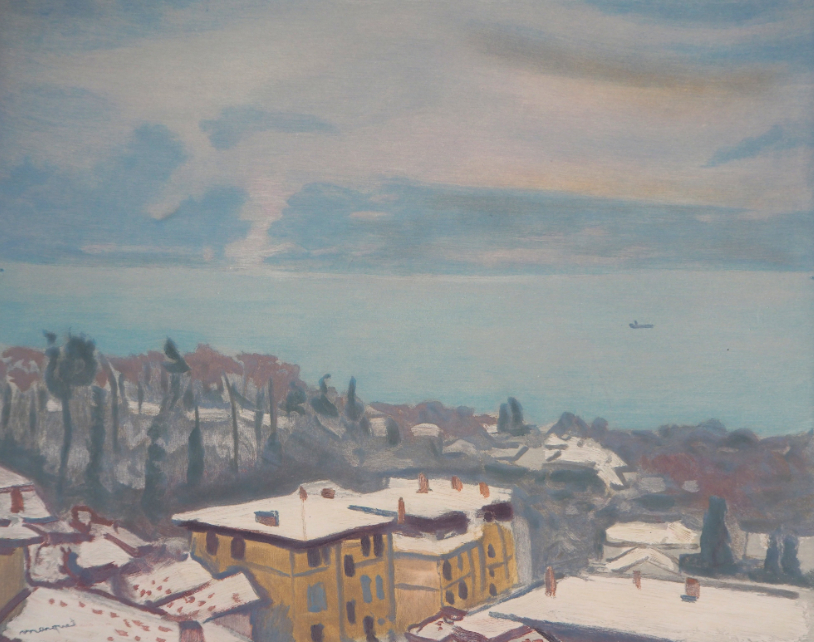 Les toits d’Ouchy et le lac Léman (1936)