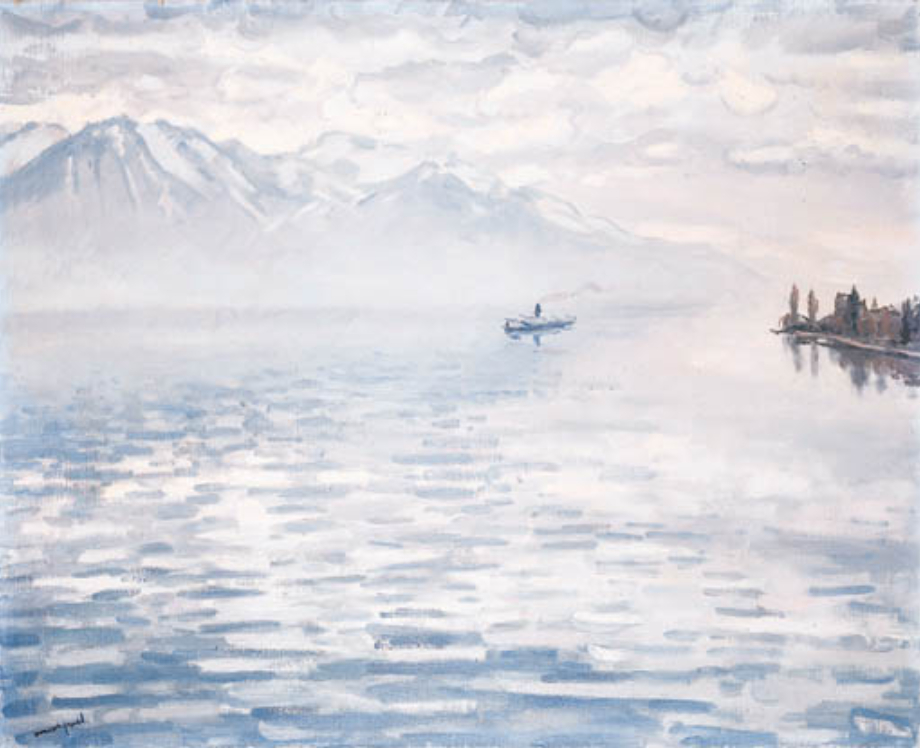 Montreux - le lac Léman par jour blanc