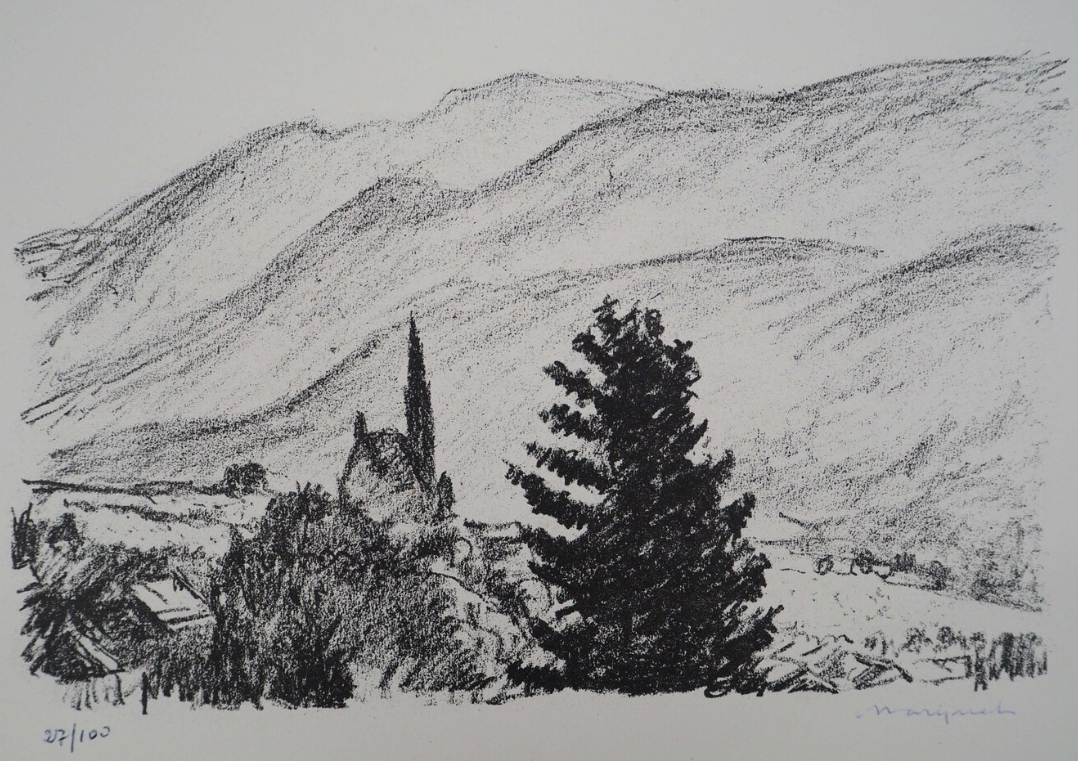 Esquisse - Davos, litho