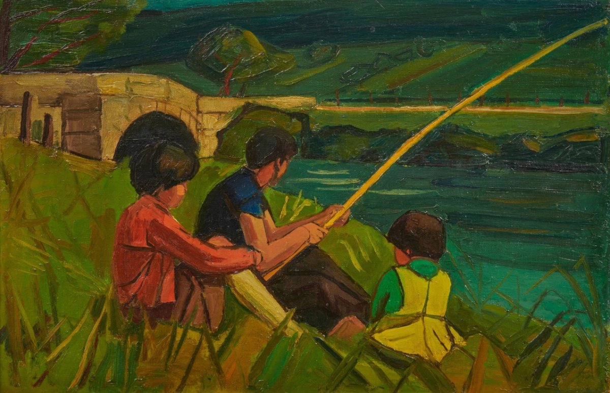Enfants à la pêche, 1969