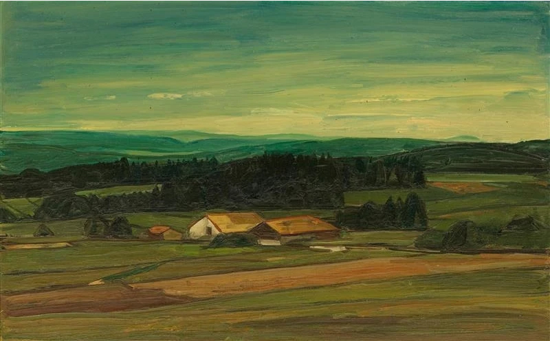 Paysage jurassien au crépuscule, 1967