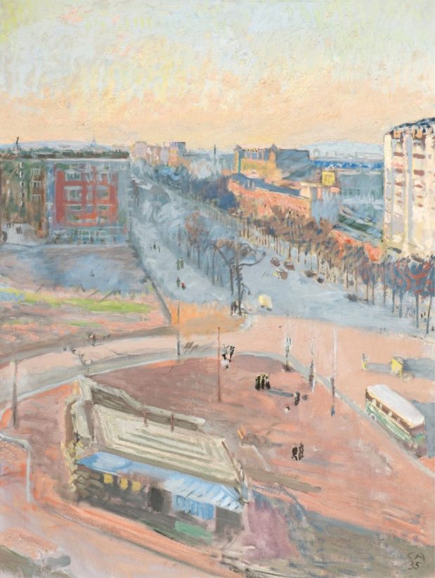 Boulevard Brune - scène de rue à Paris, 1935