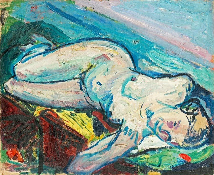 Nu féminin couché, 1914