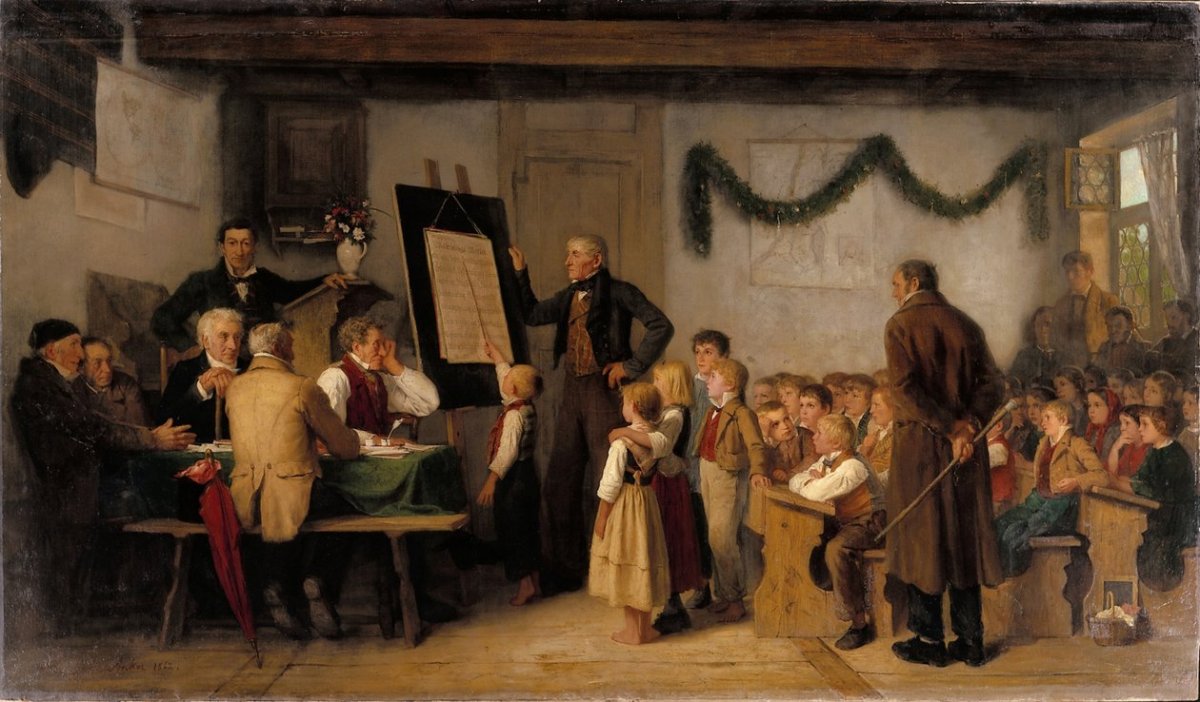 L'examen scolaire, 1862 