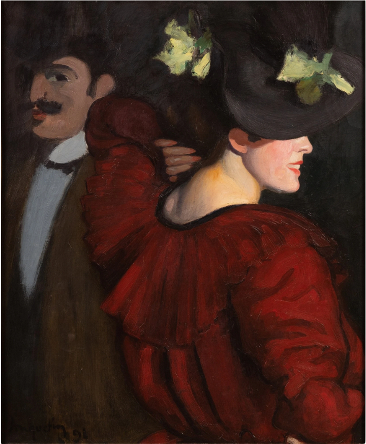 La femme à la berthe rouge, 1991