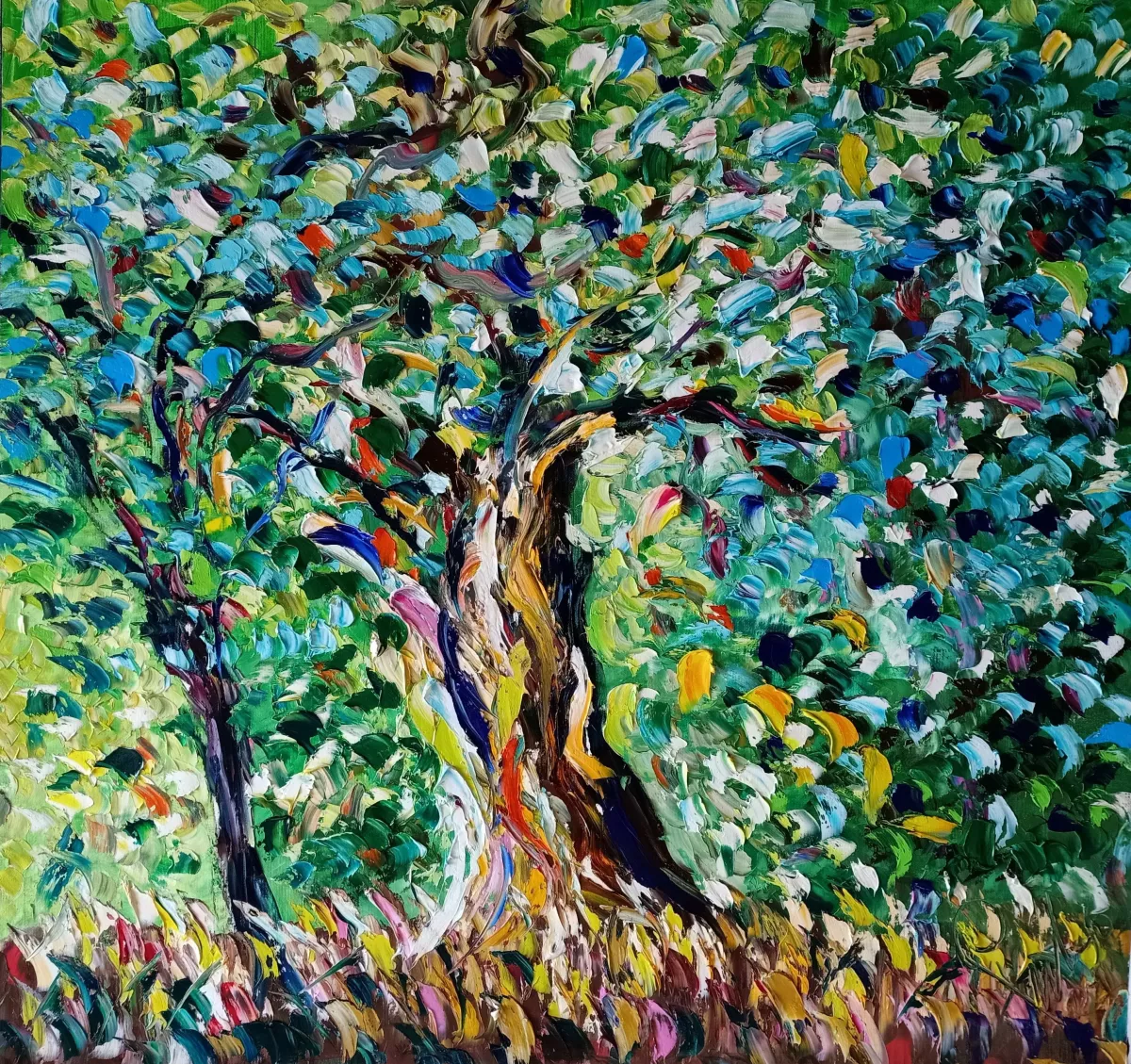 Feuilles bleues 3, 2021