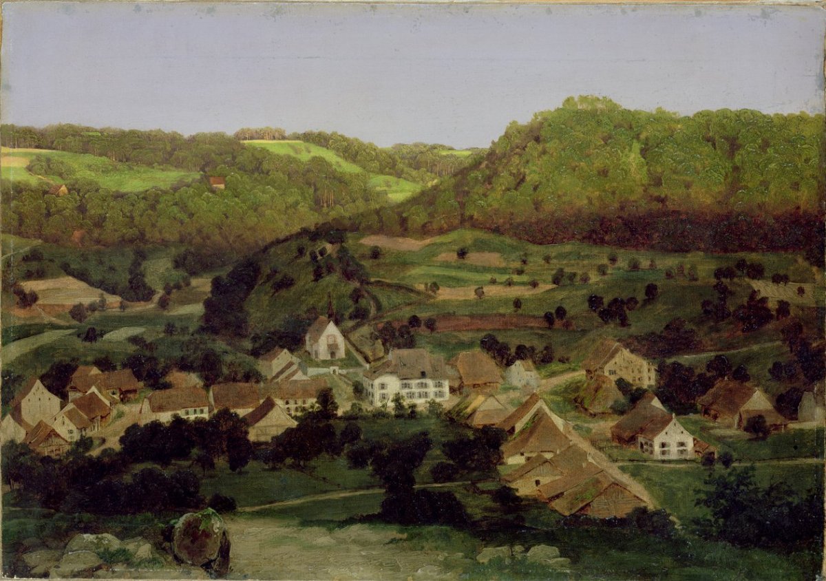 Vue du village de Tenniken, 1846