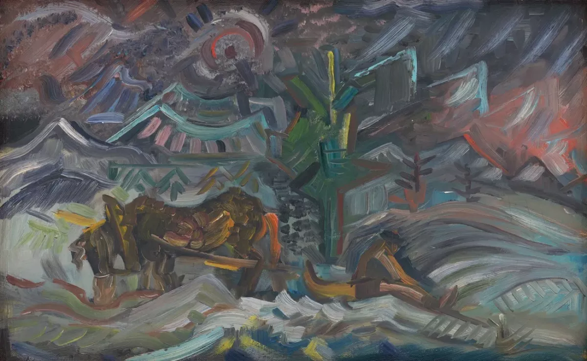 Agriculteurs au repos (1930-1940)