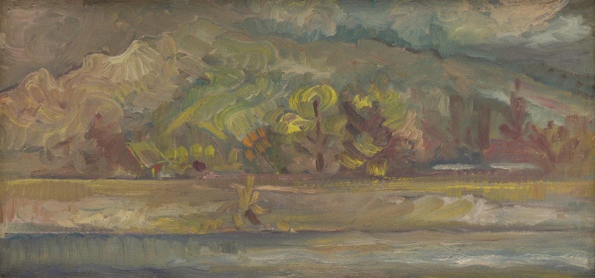 Paysage avec rivière (1935-1944)