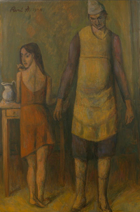 Clown et petite écuyère, 1946