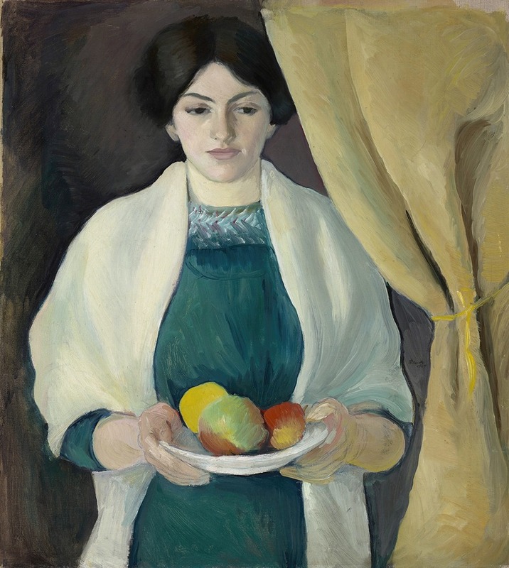Portrait avec des pommes (1909)