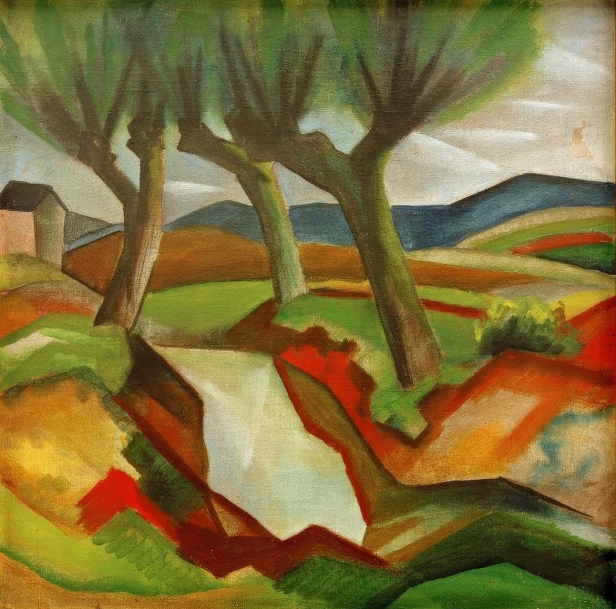 Les saules au bord du ruisseau, 1912