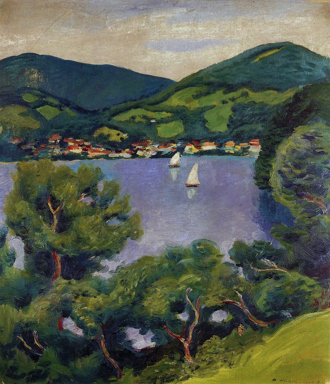 Paysage du lac de Tegern, 1910