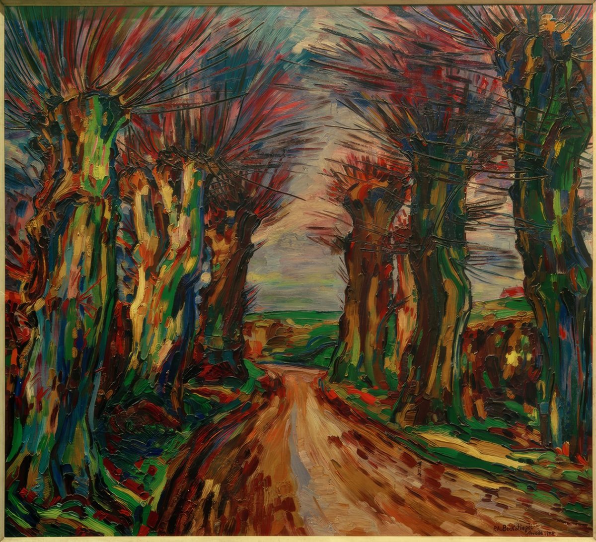 Allée des saules, 1928