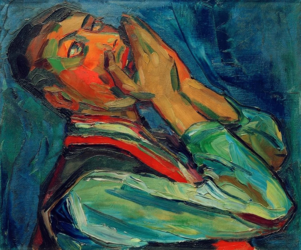 Joueur d'harmonica, 1914