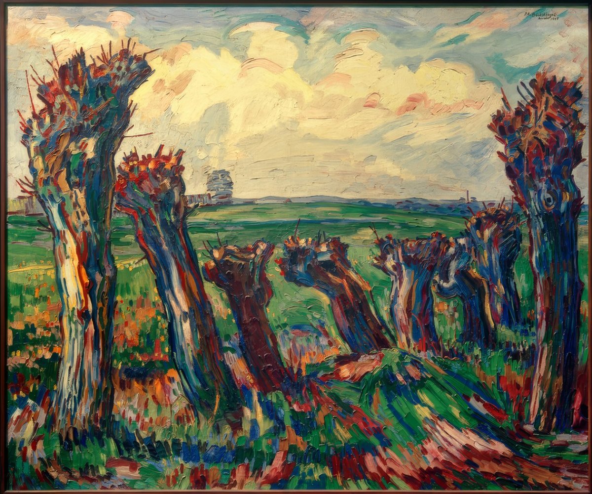 Paysage avec des pâturages, 1929