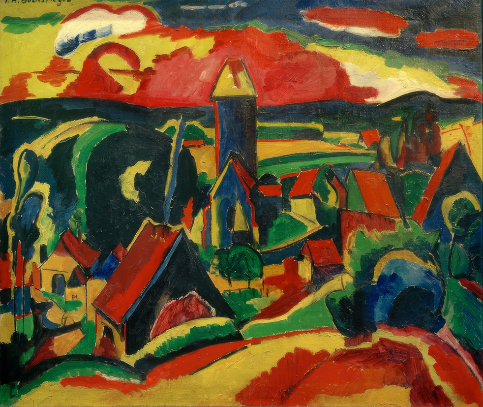 Vue de Mühlenberg à Kirchdornberg, 1920