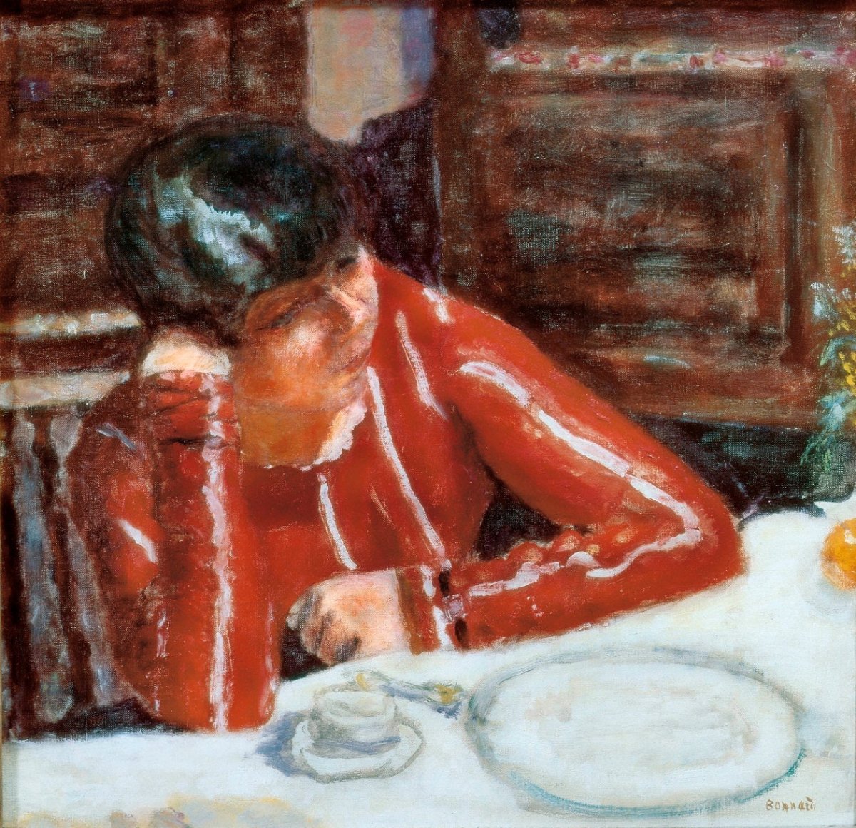 Le corsage rouge - Marthe Bonnard 