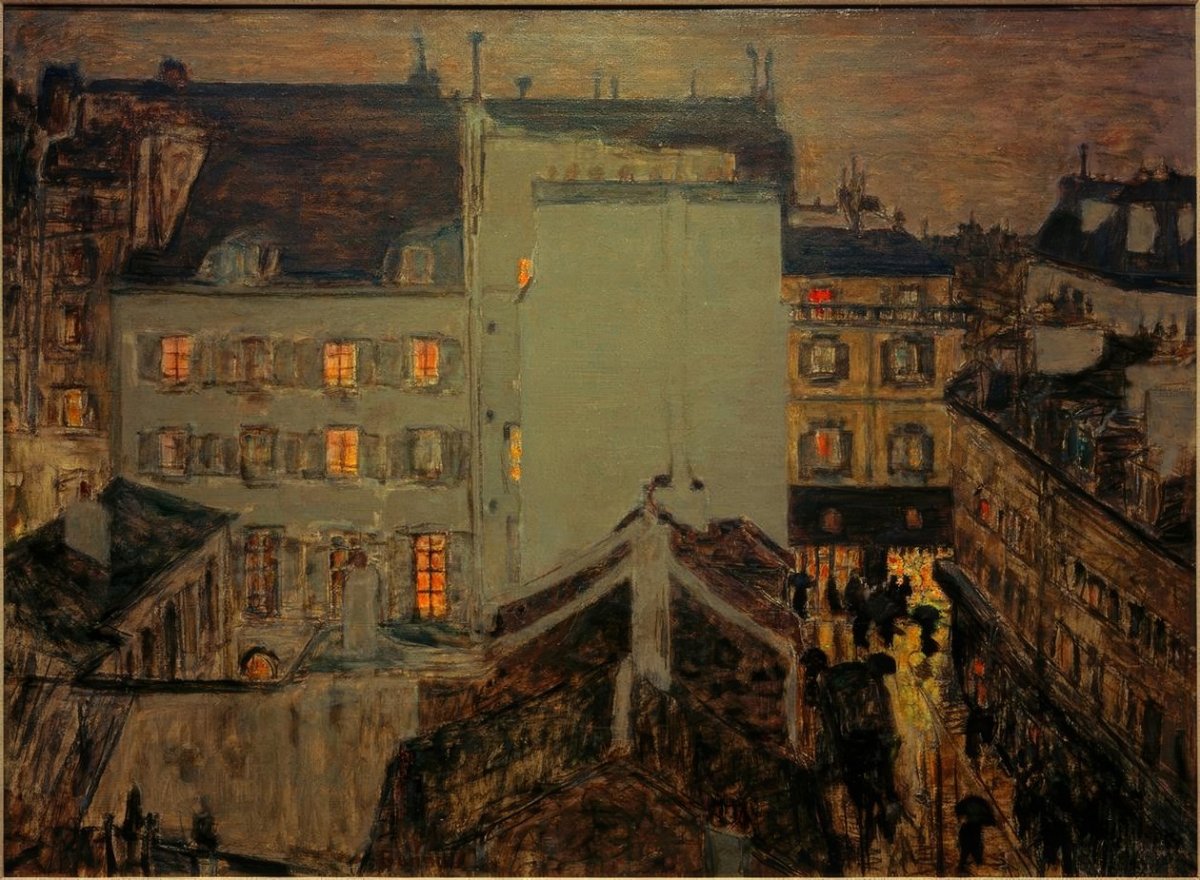 Montmartre sous la pluie ou rue Tholozé, 1897