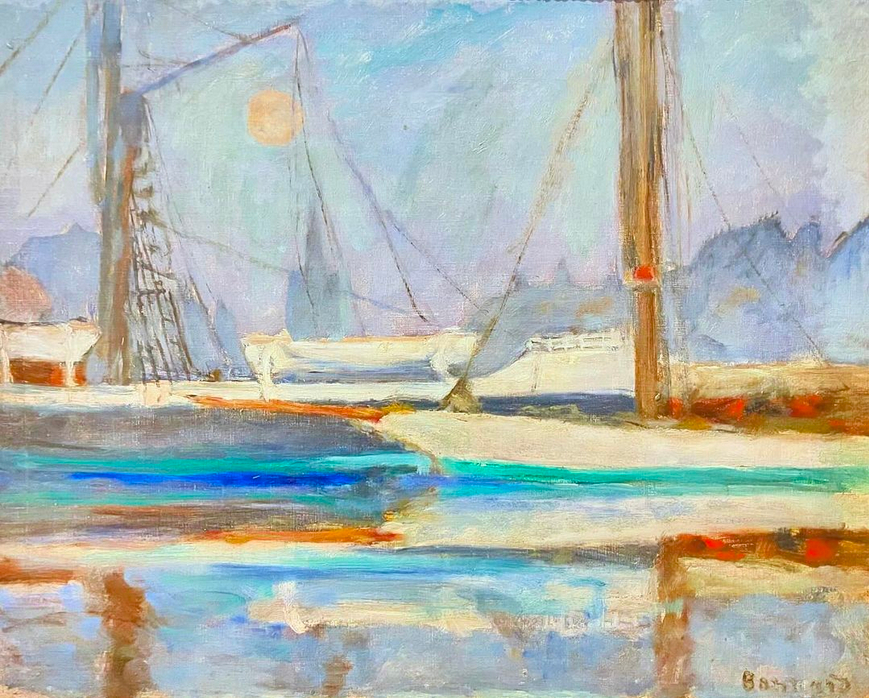 Le Bassin des Yachts à Deauville, environ 1910