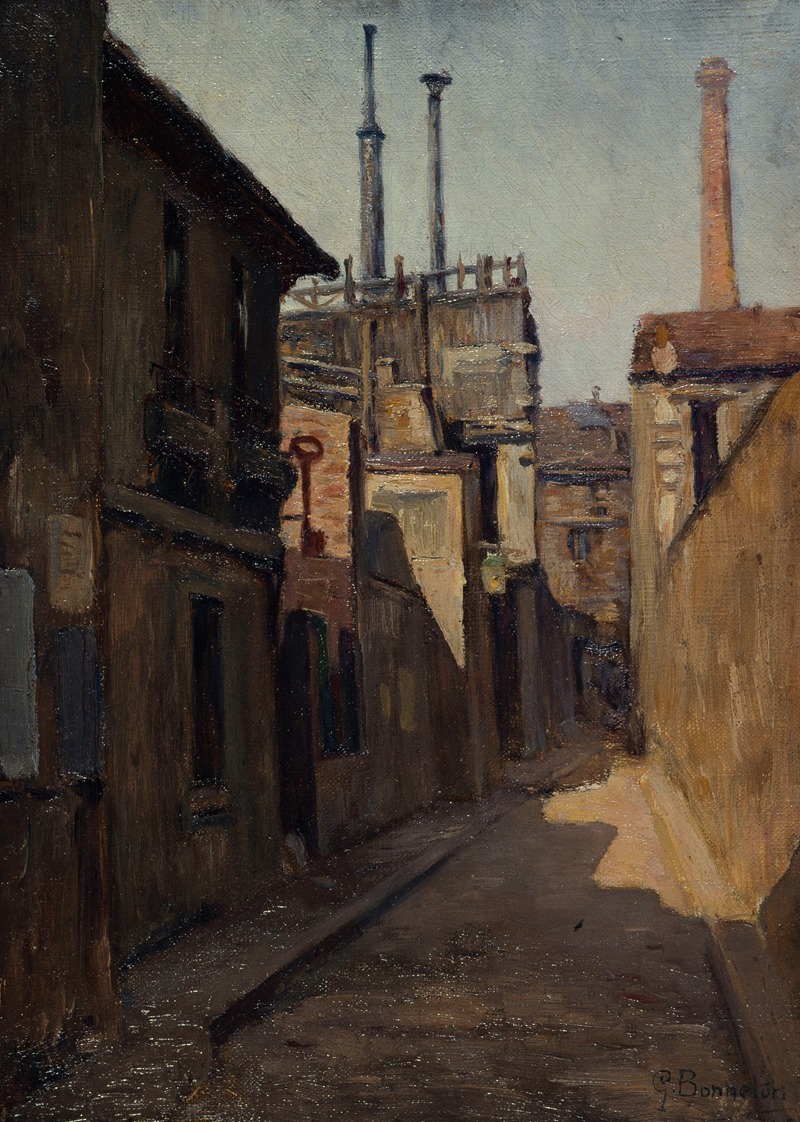 Entrée du passage Moret, rue des Cordelières (1900)