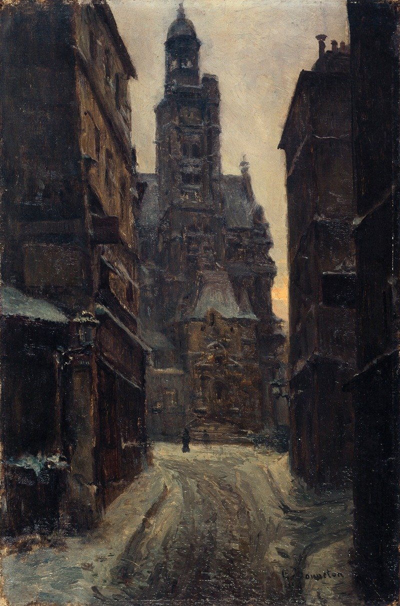 La rue de la Montagne-Saint-Geneviève (1900)