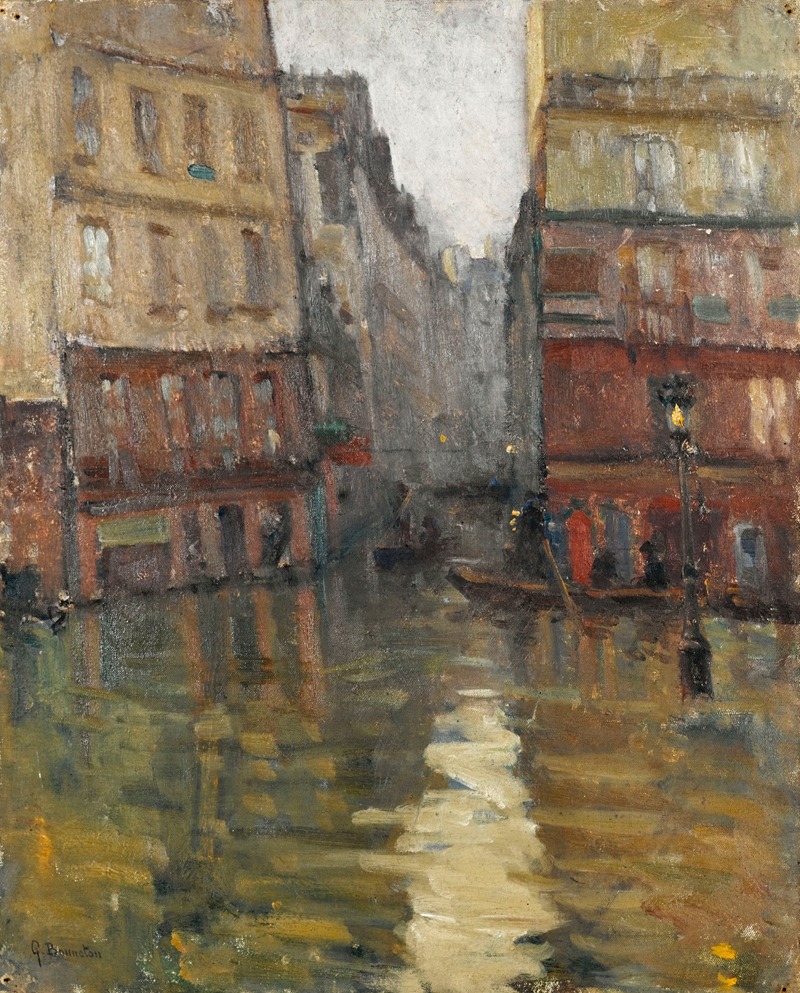 La rue Maître-Albert (inondations de 1910)
