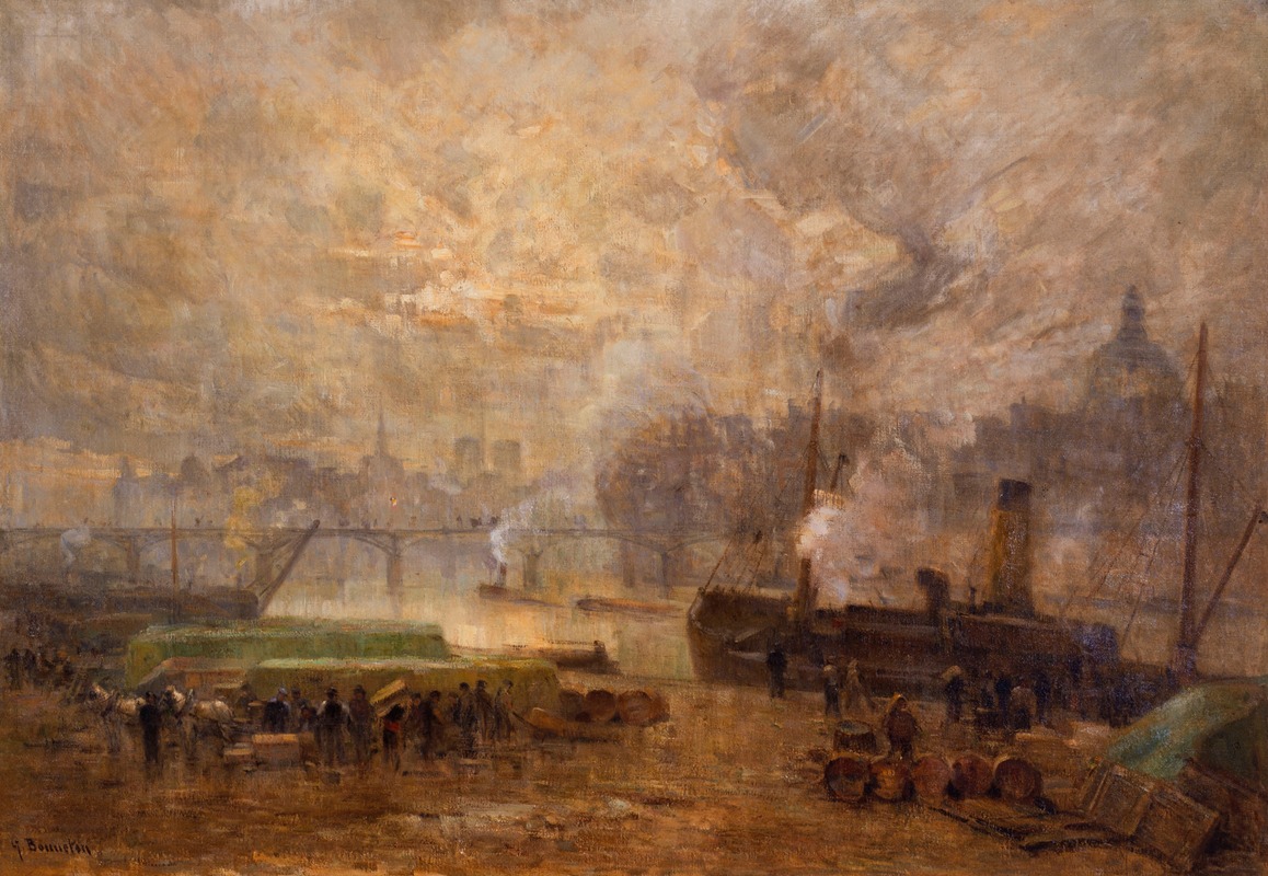 La Seine, au port Saint-Nicolas (1900)