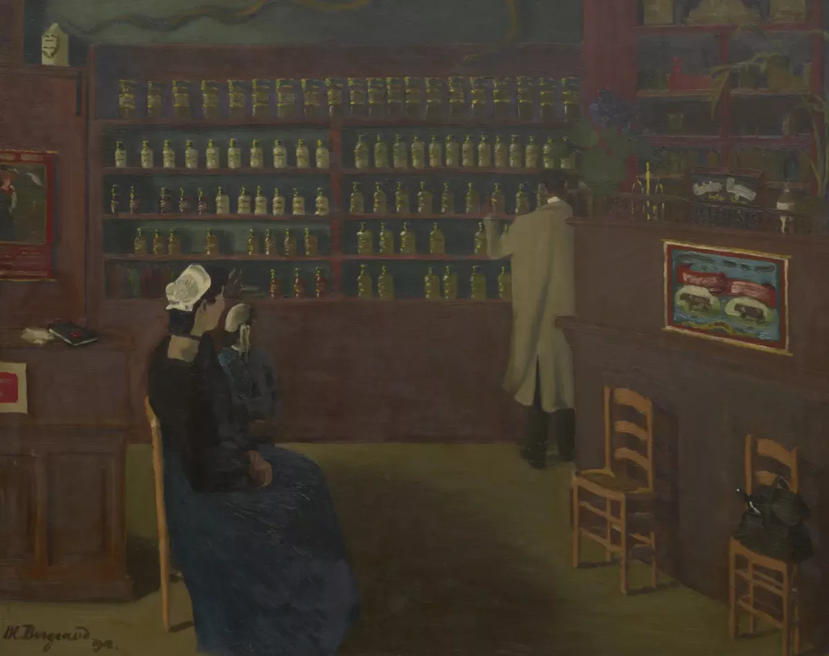 Bretonnes à la pharmacie, 1912